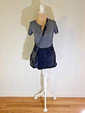 Sundance Gray Short Sleeve Thermal Waffle Tee Size Small